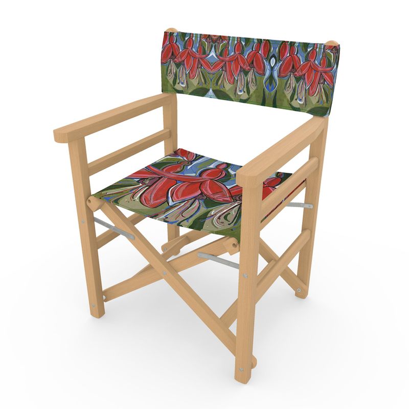 Mrs Popple Fuchsia Directors Chair