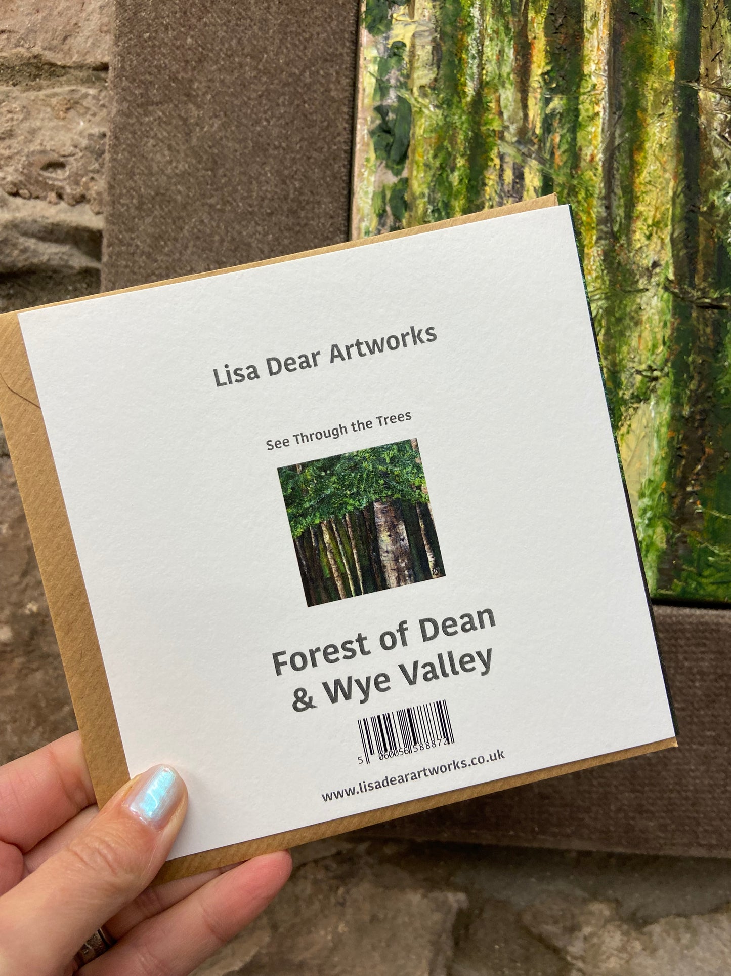 See Through the Trees Greetings Card