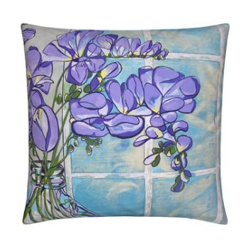 Through the Window Soft Velvet Cushion